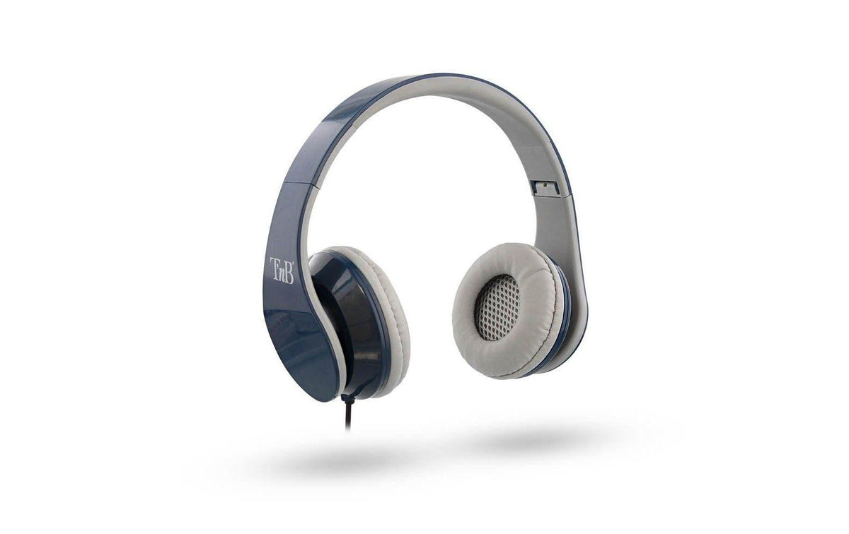 T'nB Stream On-Ear Kopfhörer – Kabel, 3,5 mm Klinke, Dunkelblau