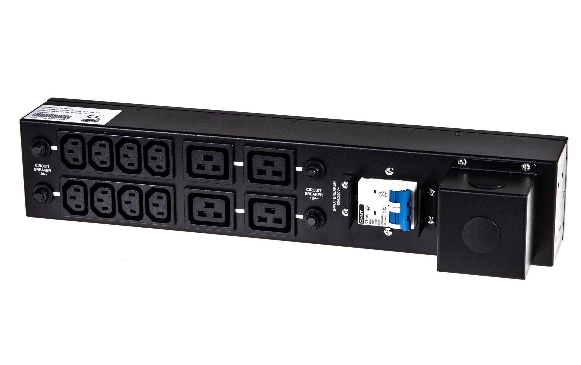 ONLINE USV-Systeme Online USV – Rack-PDU Basic, 1-phasig, 8× IEC C13 + 4× IEC C19, 11,1 A, Stecker Klemmanschluss