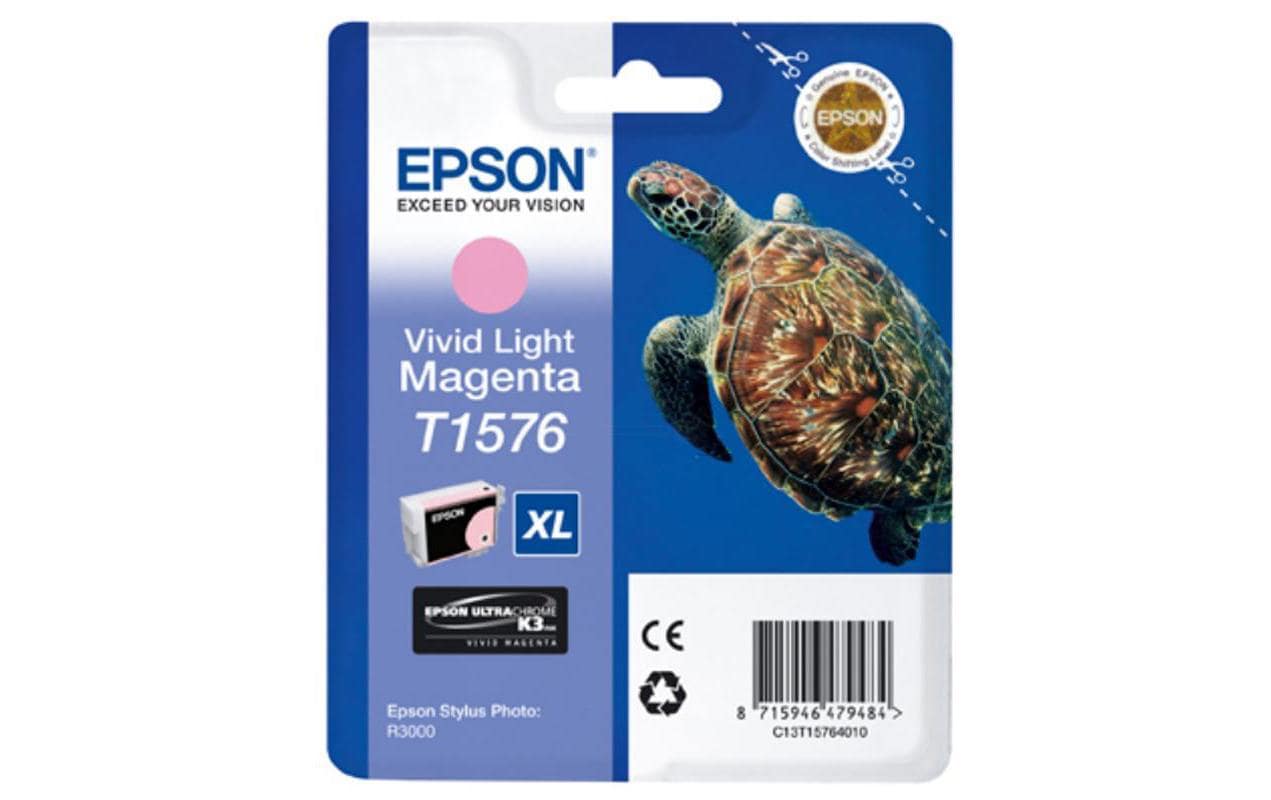 Epson Tintenpatrone T1576, Magenta, 25,9 ml – für Inkjetdrucker/Multifunktionsgeräte
