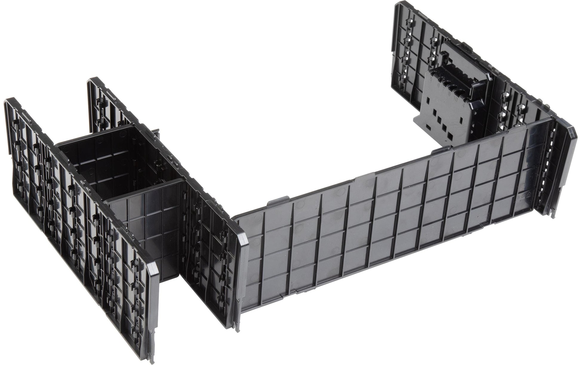 L-BOXX Trennwand – schwarz, B 200 × H 100 × T 440 mm, für XL-Boxx