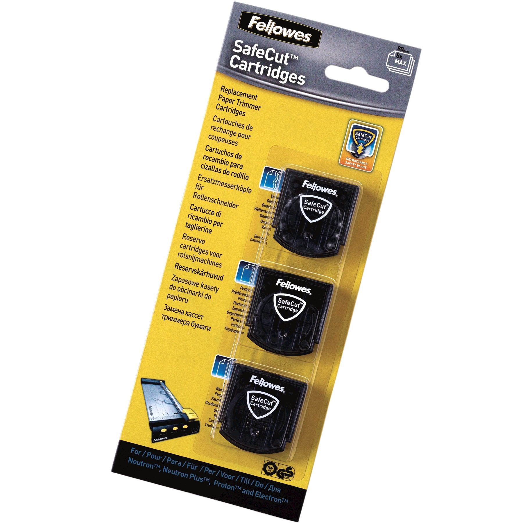 Fellowes Ersatzklinge – für Fellowes Rollenschneidemaschinen (ausser Atom A3/A4) – Perforation/Welle/Falz