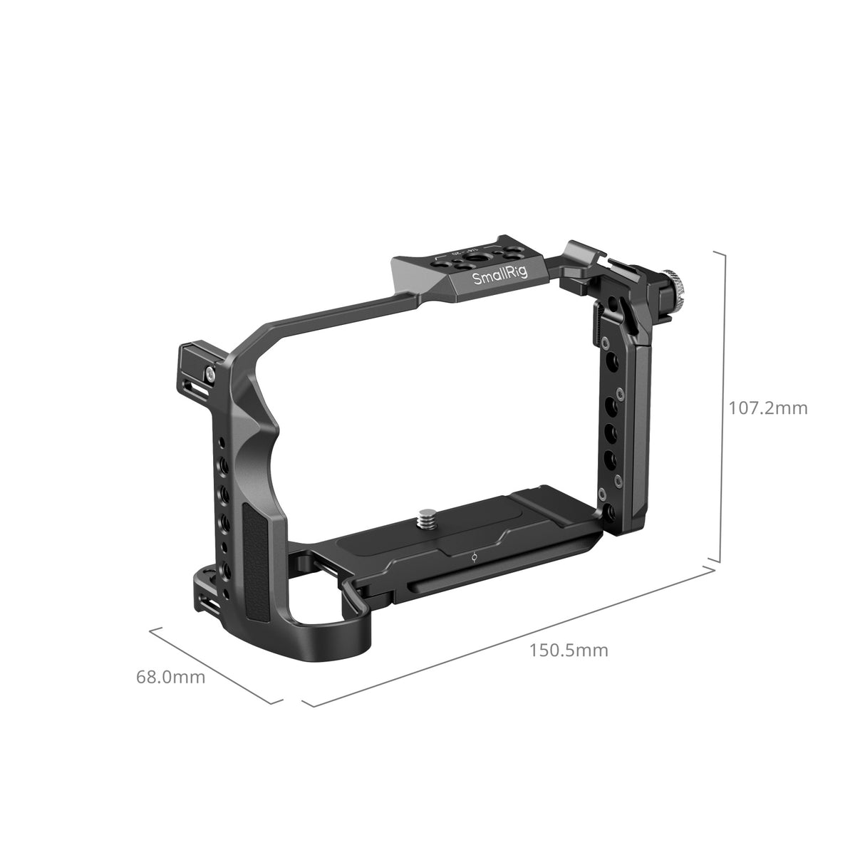 SmallRig 3934B Cage – Aluminium, 151 × 68 × 109 mm, 165 g – für Fujifilm X-H2, X-H2S – Schwarz