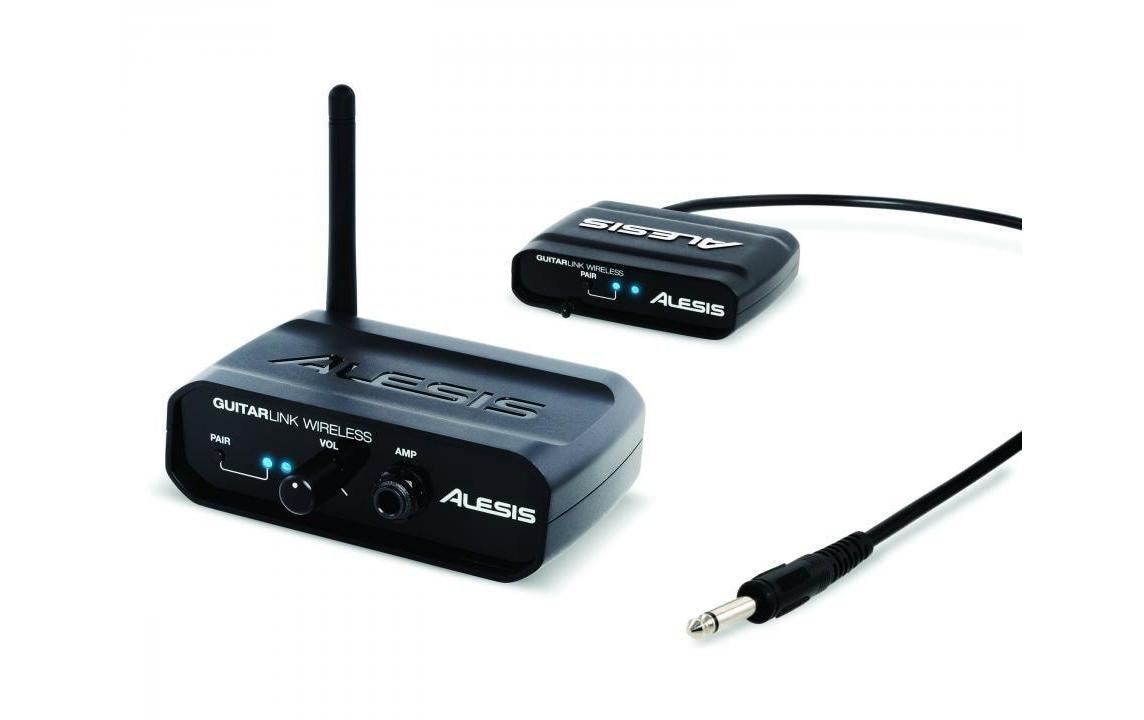 Alesis GuitarLink Wireless – Bluetooth Audio-Adapter (Tx/Rx) – Batterie-/Netzbetrieb – Schwarz