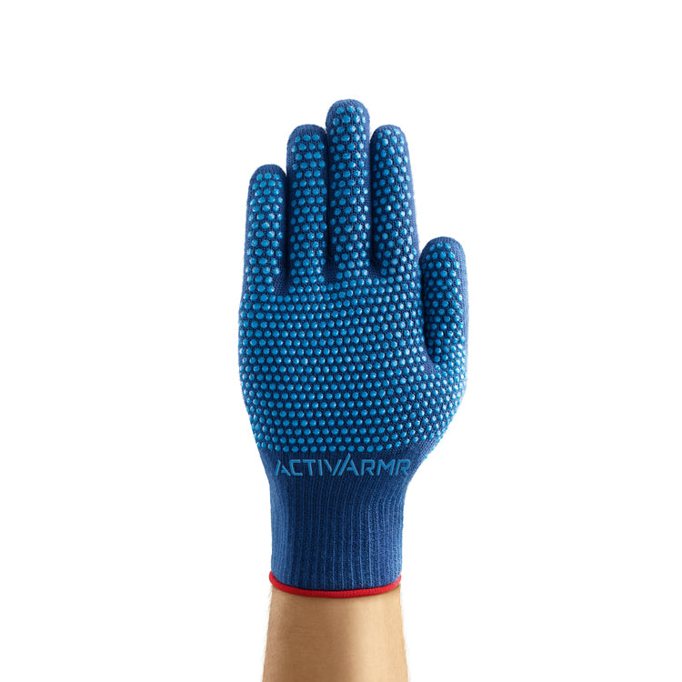 Ansell Arbeitshandschuhe VersaTouch 78-202 – Grösse 9, 1 Paar – Acryl, Blau, Thermoisolierend, Mikronoppen