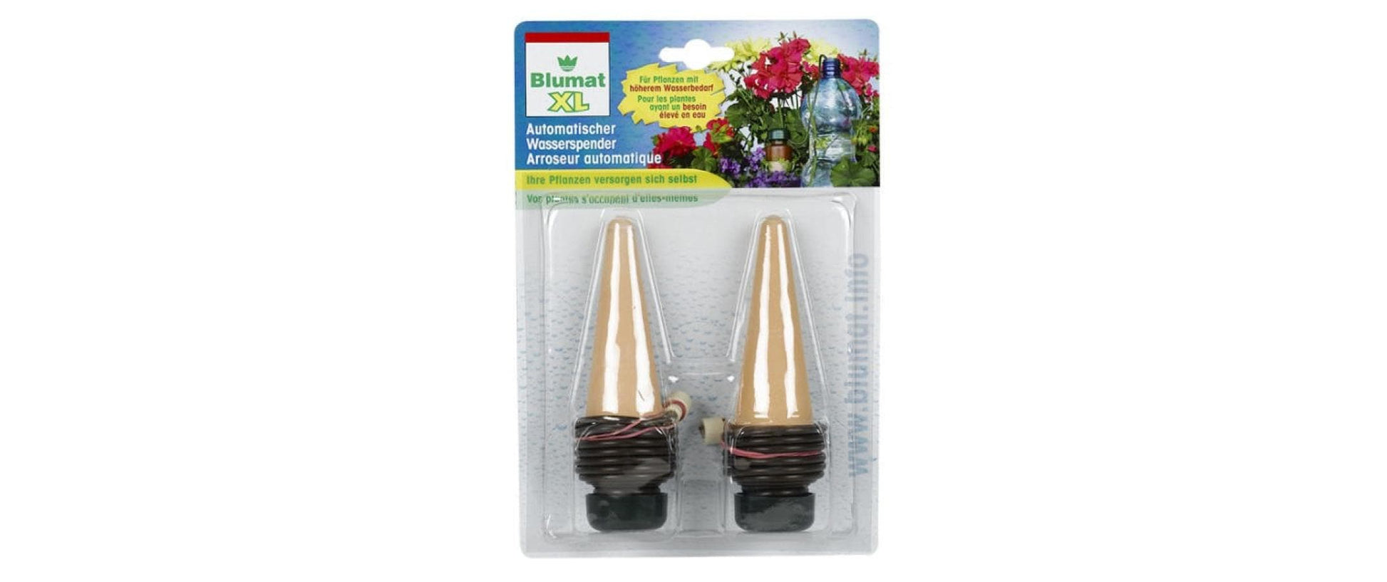 Blumat Topf-Bewässerung Endtropfer, XL, 15,0 cm Breite, Kunststoff – für Gefässe ab 20 cm Ø – 2 Stück