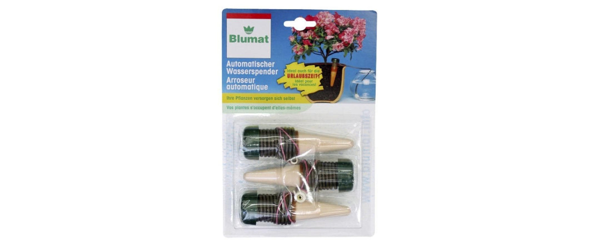 Blumat Sprühstab – für 0,25–2,0 L Flaschen – Kunststoff – Grün – 3er-Pack