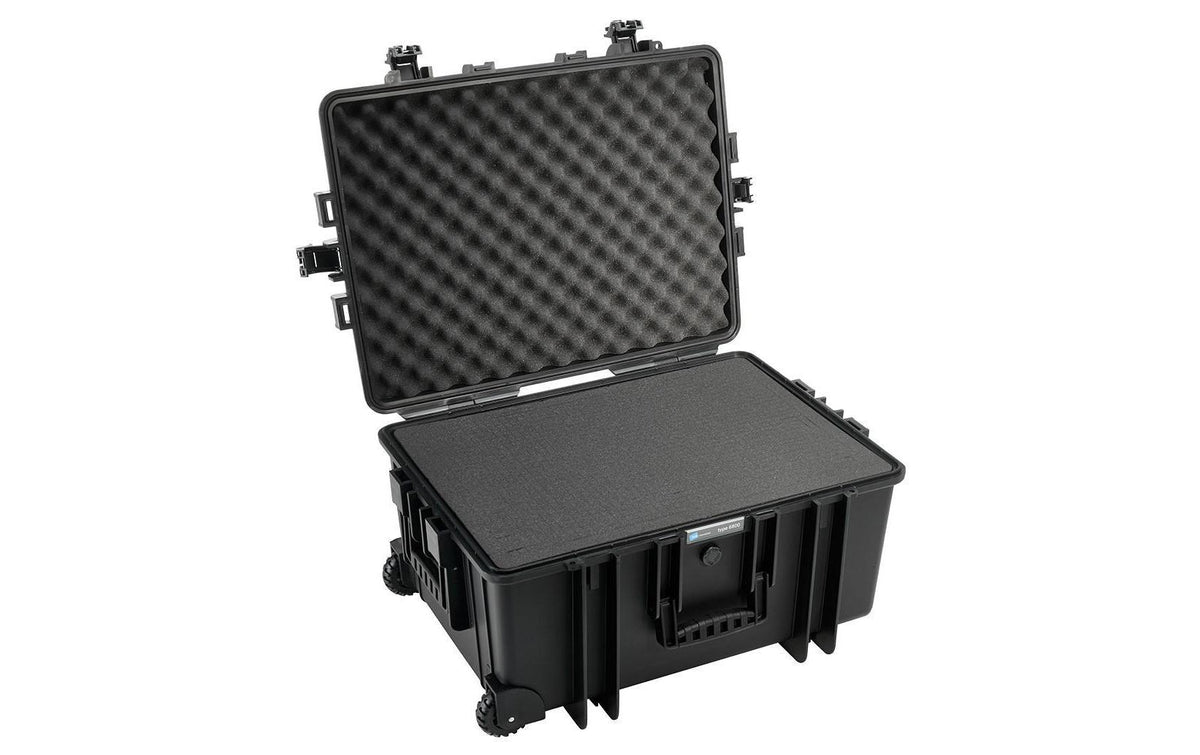 B&W Cases B&W – Outdoor-Koffer Typ 6800, Kunststoff (PP), Schwarz, staubgeschützt