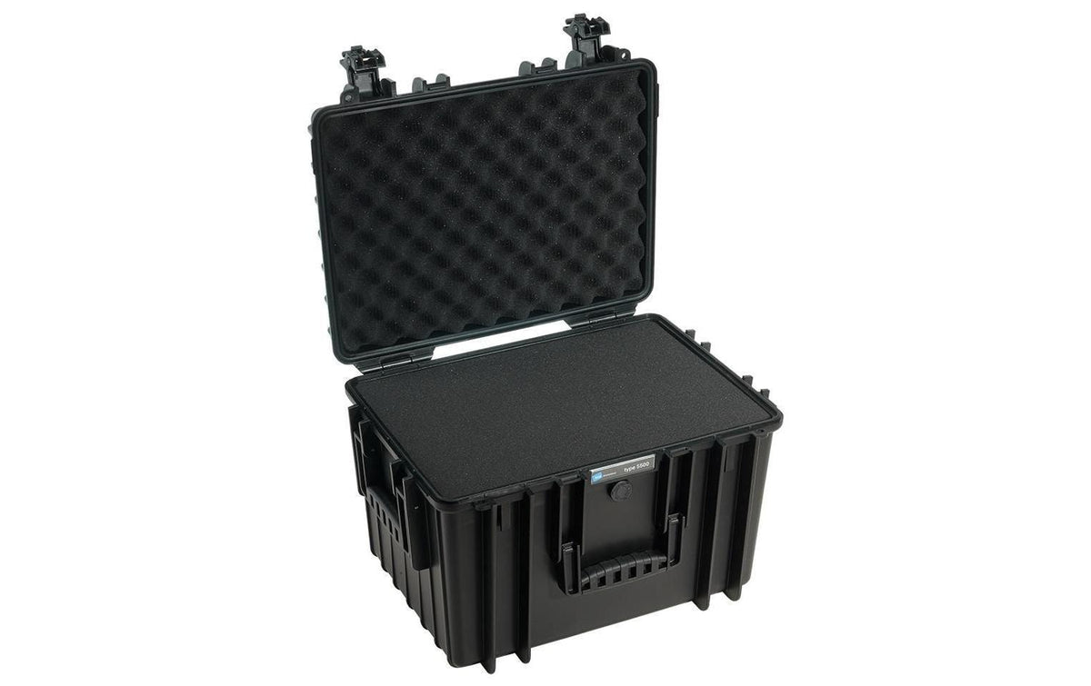 B&W Cases B&W Aufbewahrungsbox Typ 5500, 365 × 495 × 315 mm, Kunststoff (PP), Schwarz, IP67