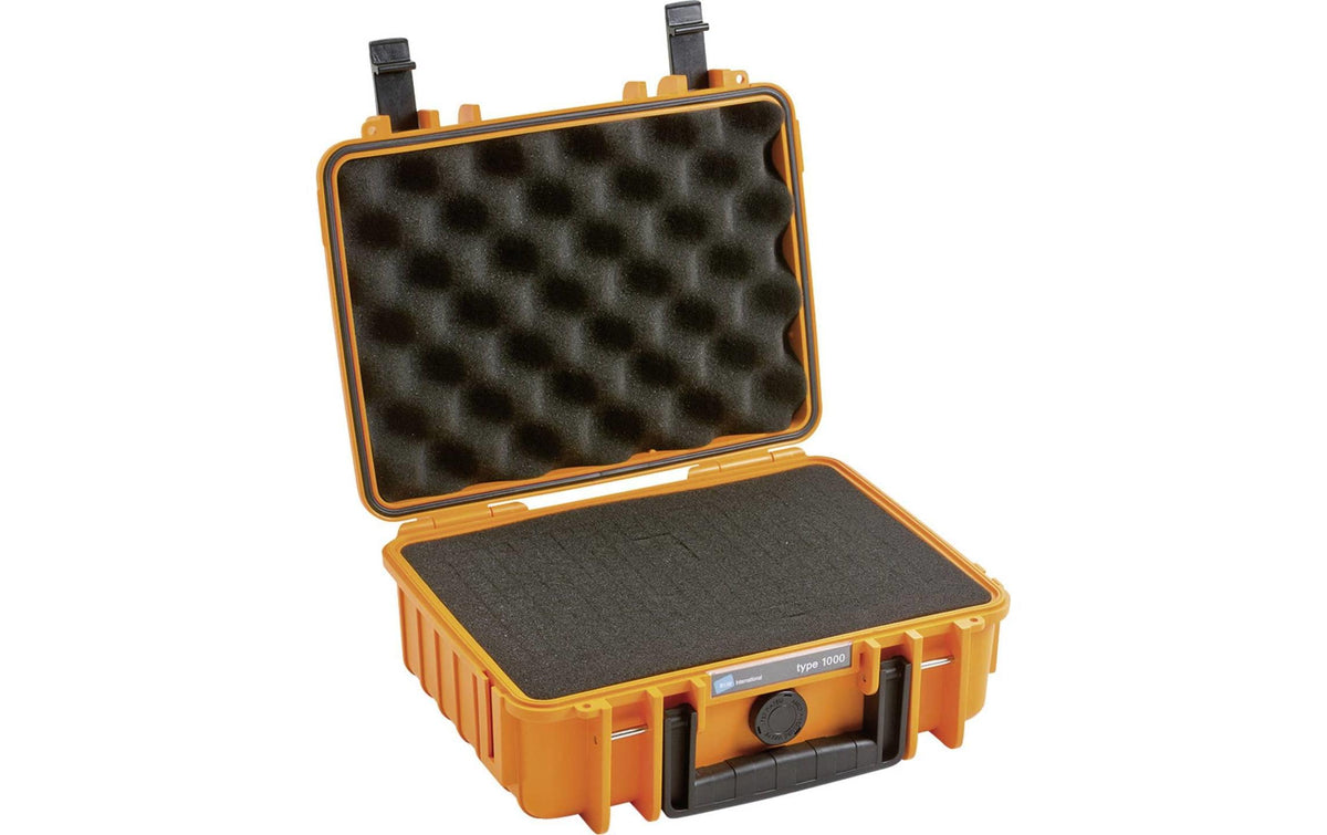 B&W Cases B&W 1000/O/SI – Hartschalenkoffer, PP, Orange, 27 × 10,5 × 21,5 cm