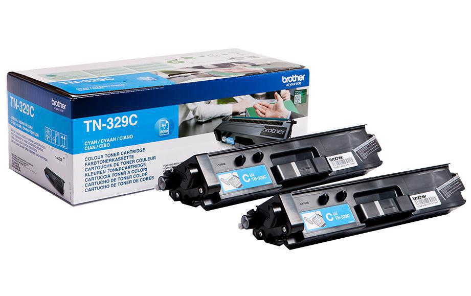 Brother TN-329CTWIN Toner, Cyan