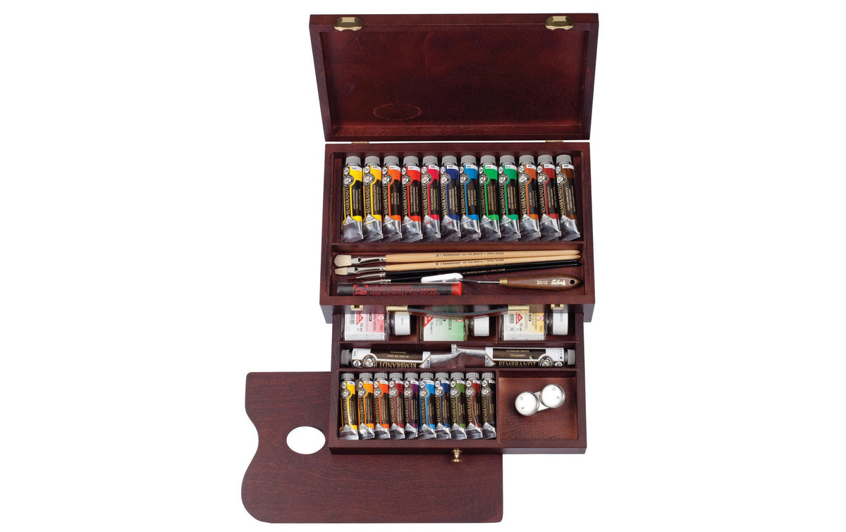 Royal Talens Rembrandt – Master – Ölfarbe – Set – 24 Farben, inkl. Pinsel