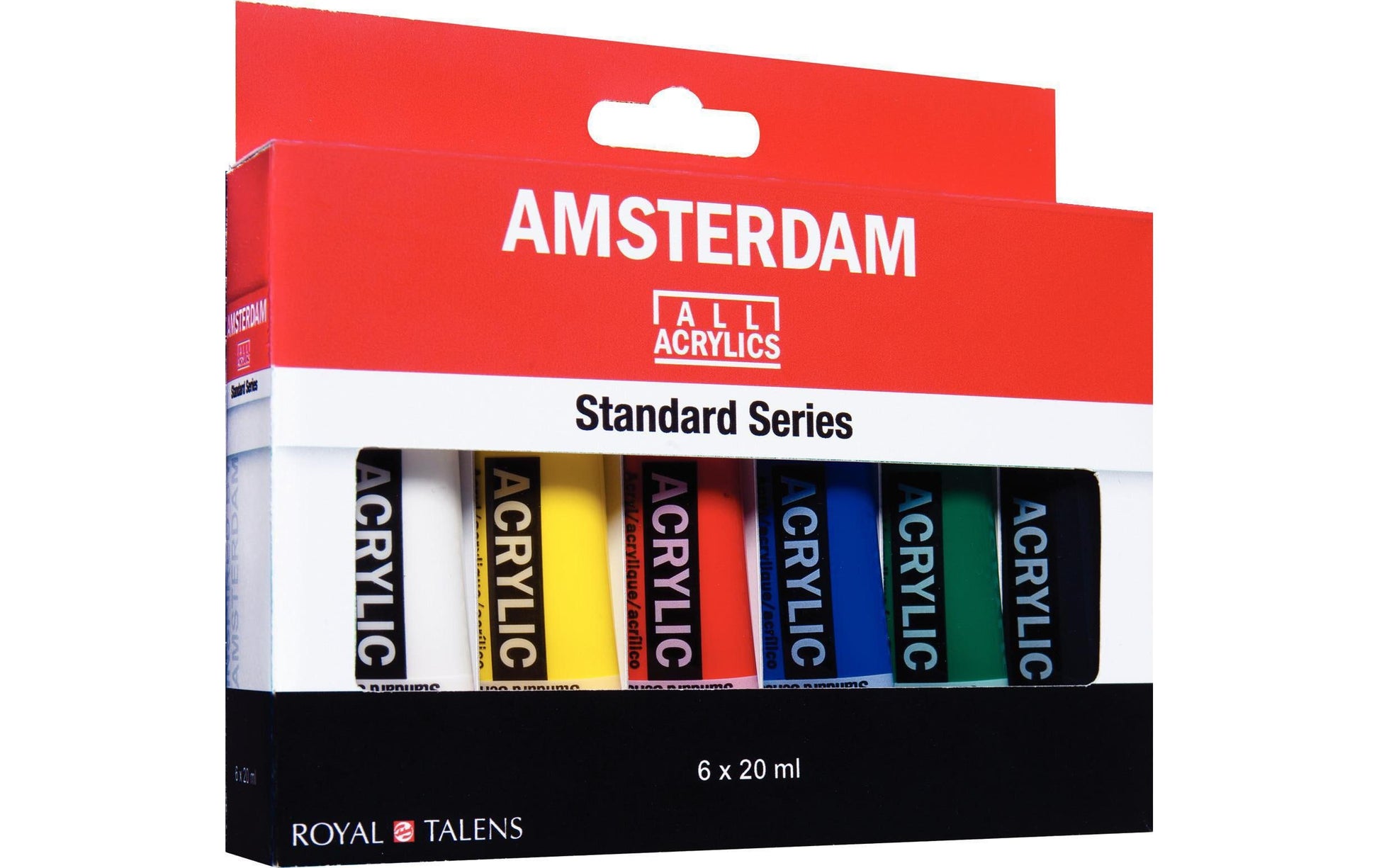 Royal Talens Amsterdam – Acryl Standard – Acrylfarbe – Set – 6 Farben, 6 × 20 ml