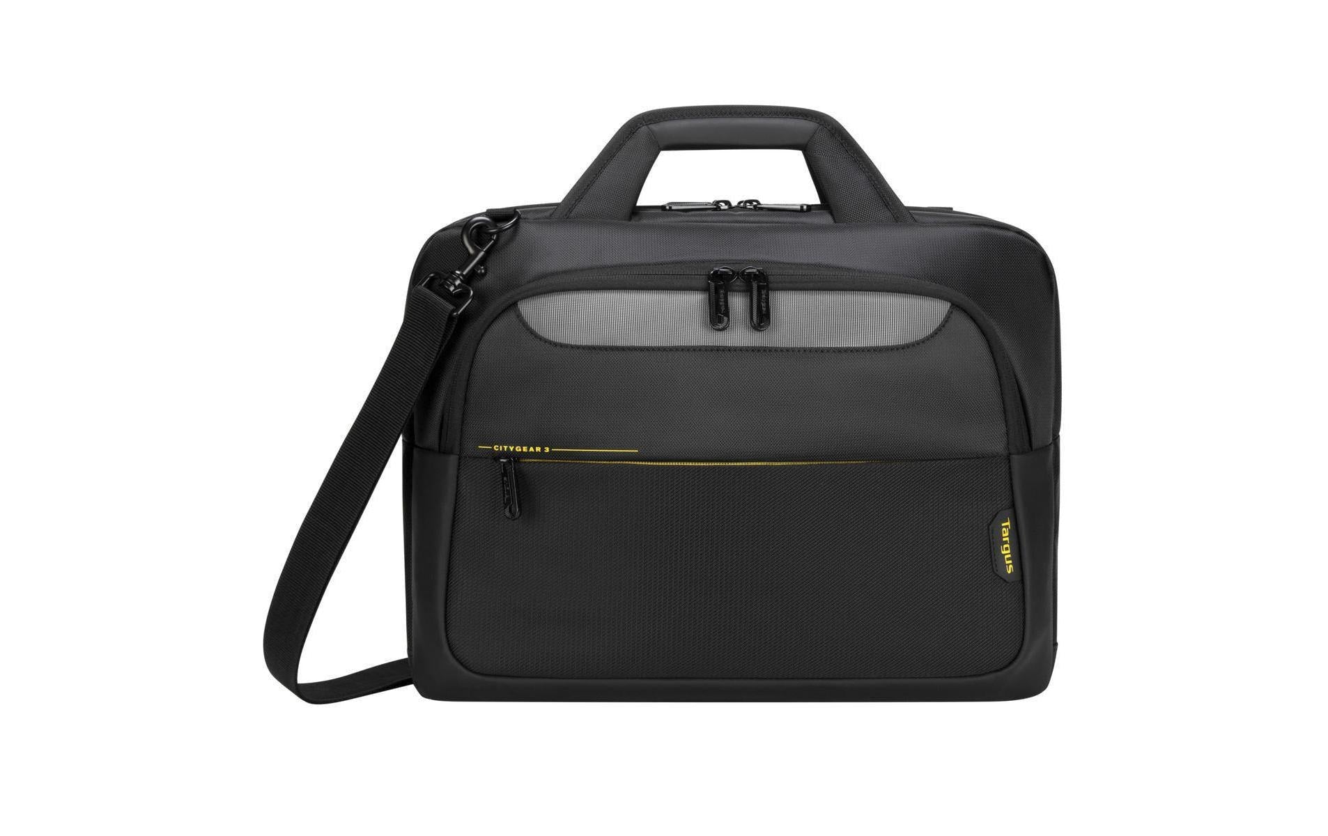 Targus City Gear Notebook-Tasche 15,6" – mit Tablet-Fach, Trolley-Band – Schwarz