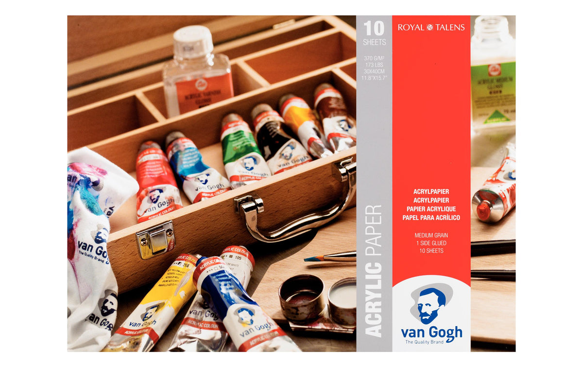 Van Gogh Skizzenblock – 30 × 40 cm – 370 g/m² – 10 Blatt, weiss