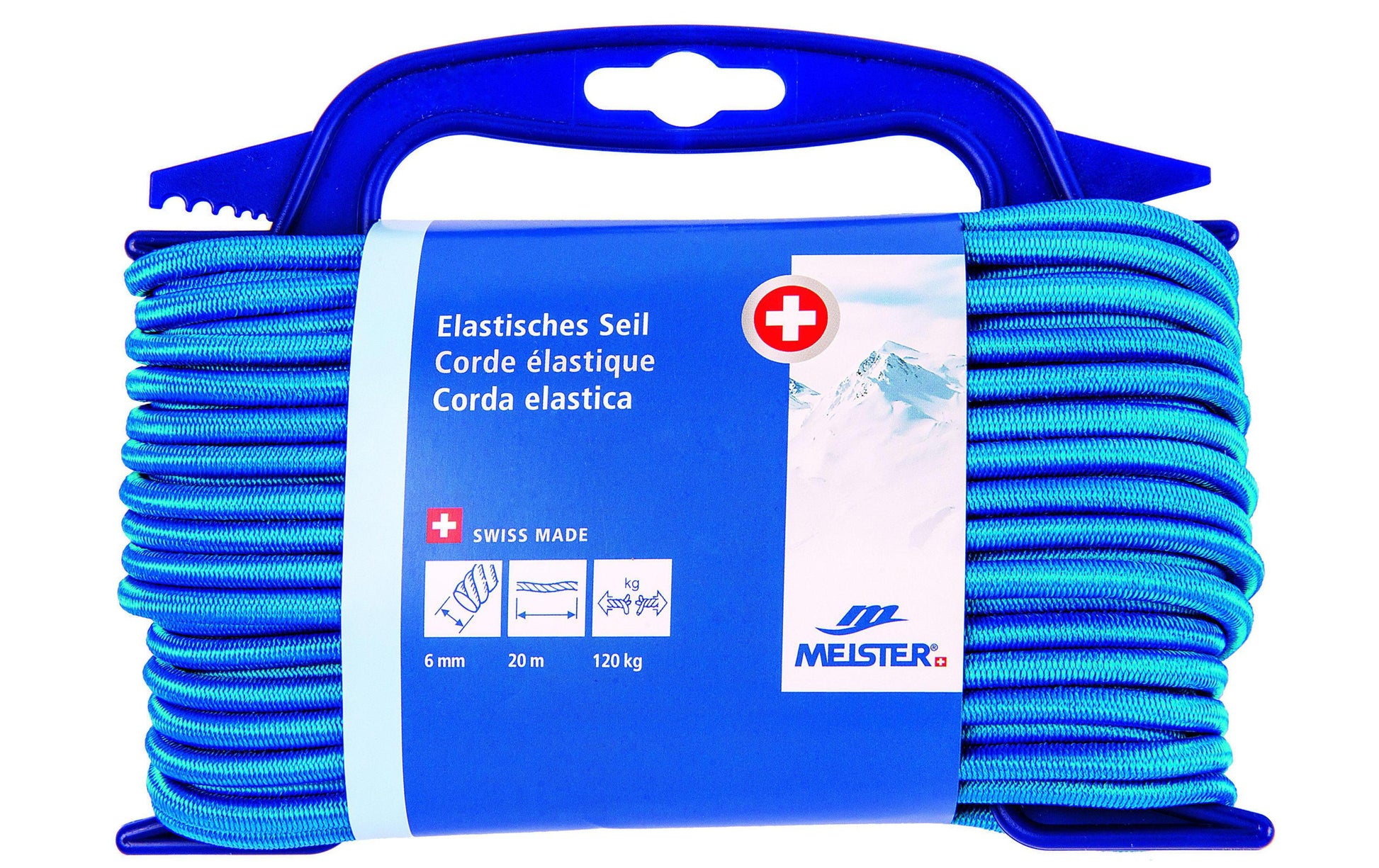 Meister & Cie Meister – Kordel Polyester, blau Ø 6 mm × 20 m, Reisskraft 120 kg