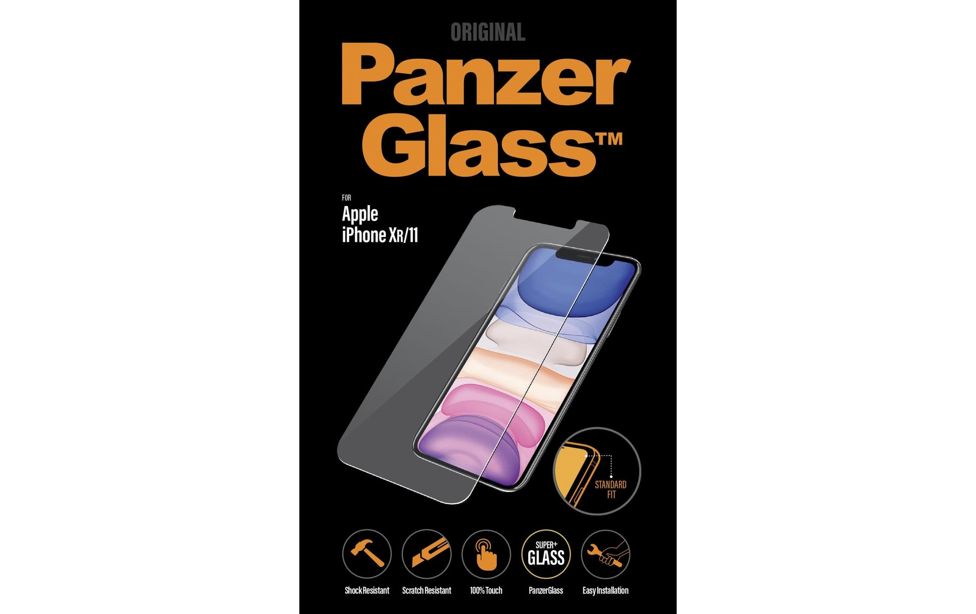 PanzerGlass Displayschutzglas – für Apple iPhone XR/11, Hartglas, Transparent