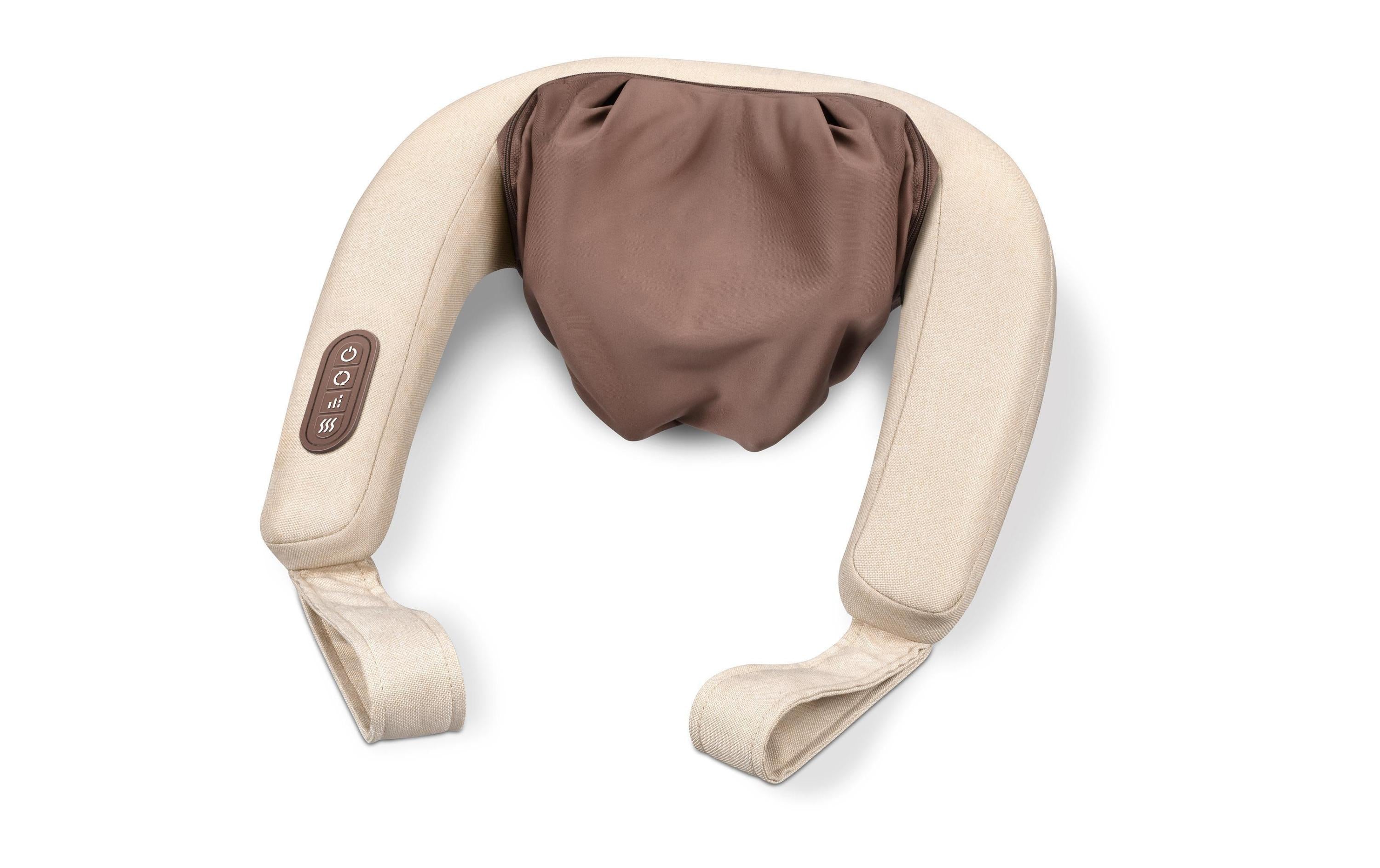 Beurer Massagekissen – Braun, Knetmassage, mit Wärmefunktion, für Nacken
