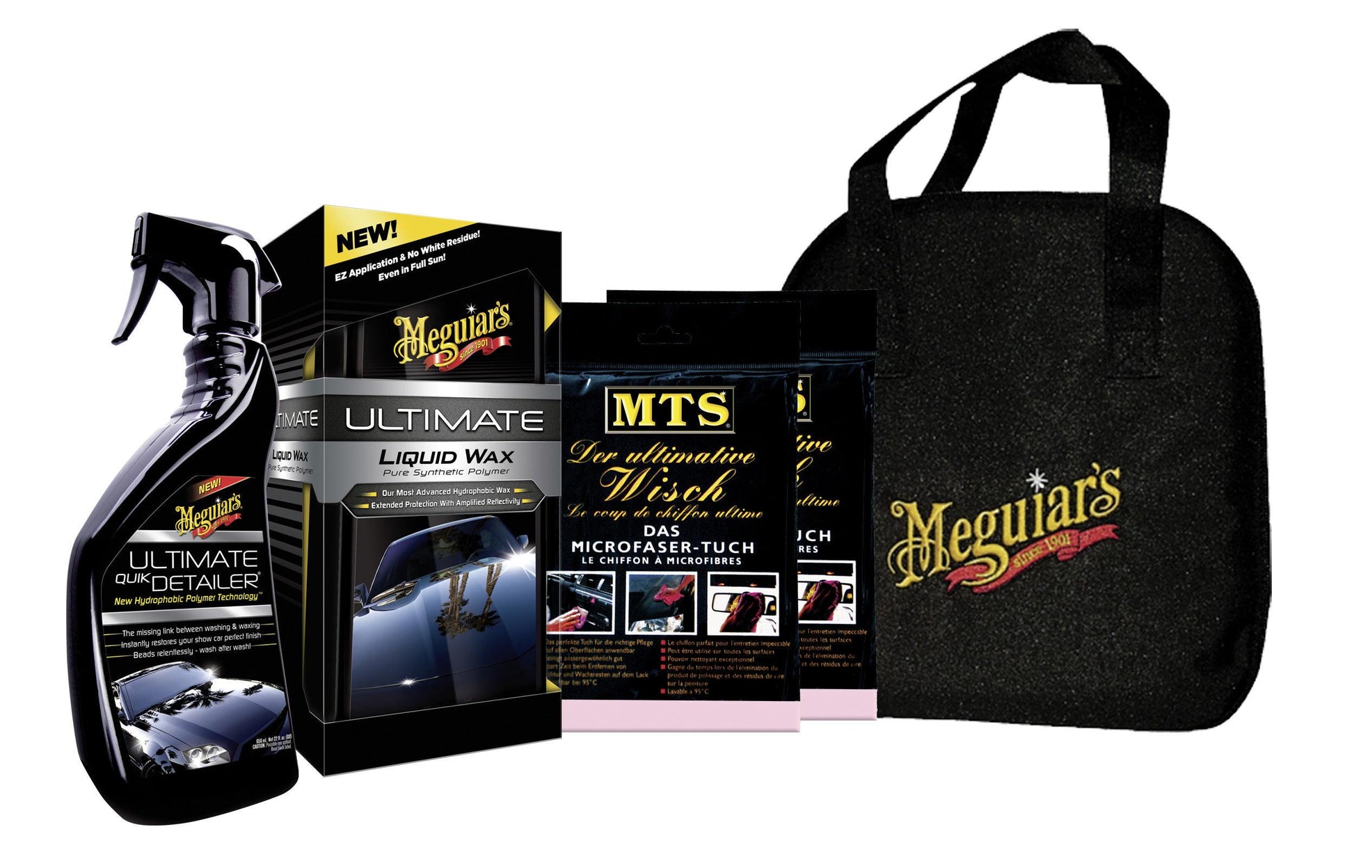 Meguiar's Ultimate Pflegeset – für Lack, 3-teilig