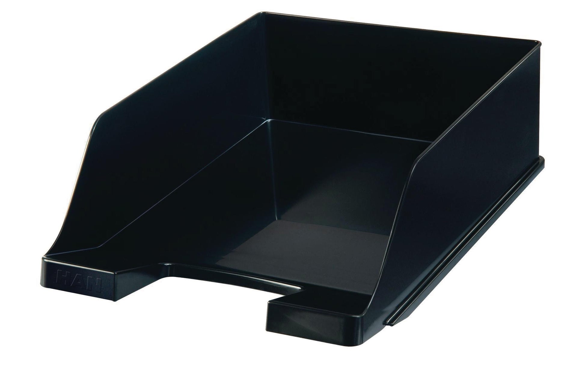 HAN Klassik XXL – Briefkorb für A4, Polystyrol (PS), schwarz, 255 × 105 × 348 mm