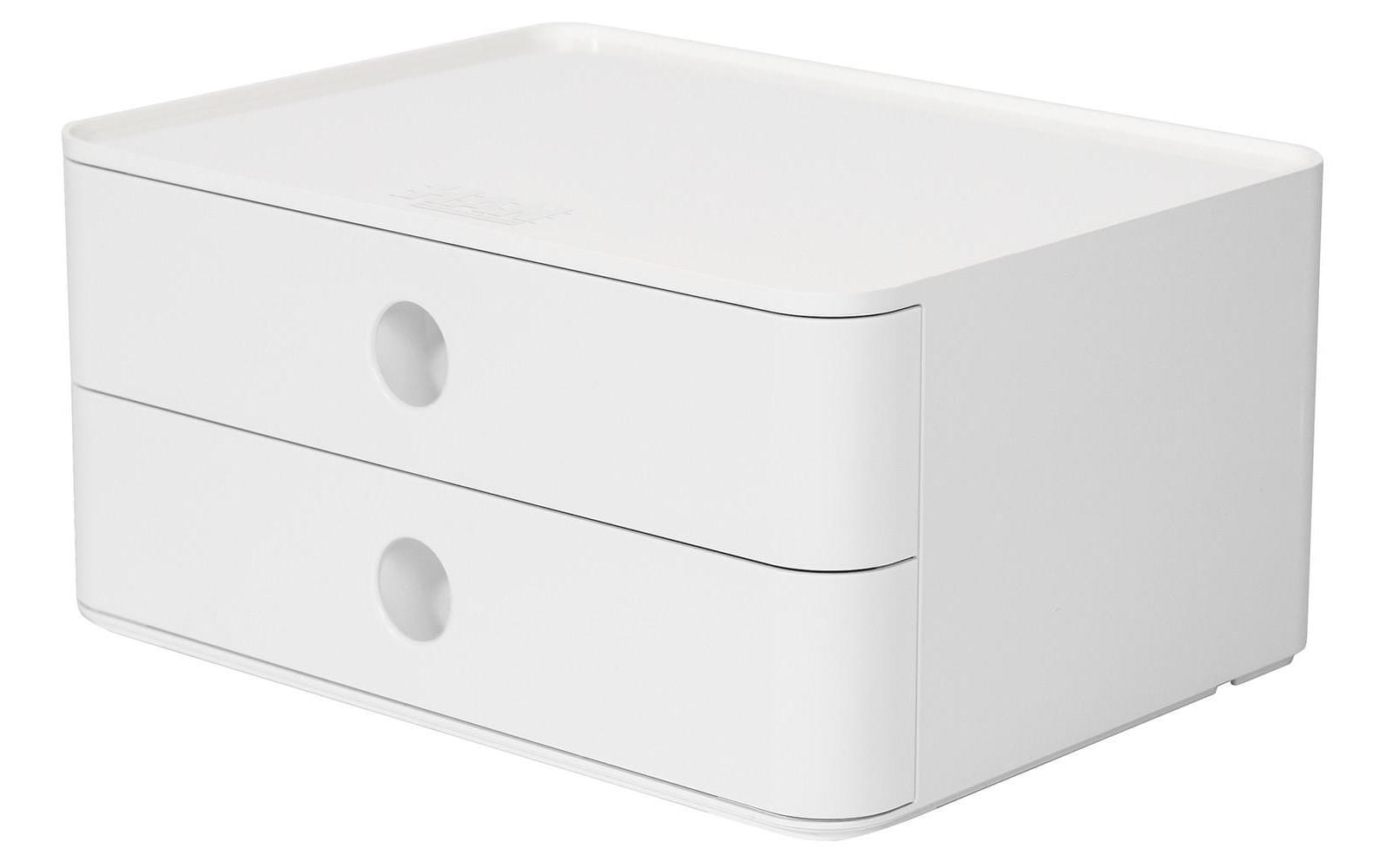 HAN Allison Smart-Box Plus Schubladenelement – 2 Schubladen, Weiss, B 260 × H 125 × T 195 mm