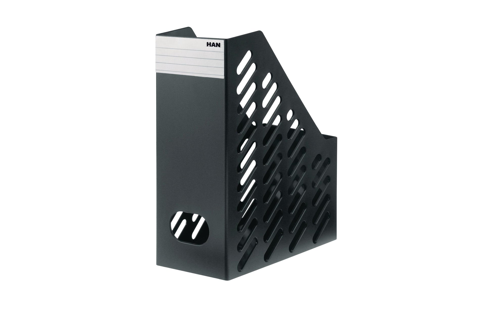 HAN Katalogsammler – für C4 – Polystyrol (PS) – Schwarz – 115 × 246 × 315 mm