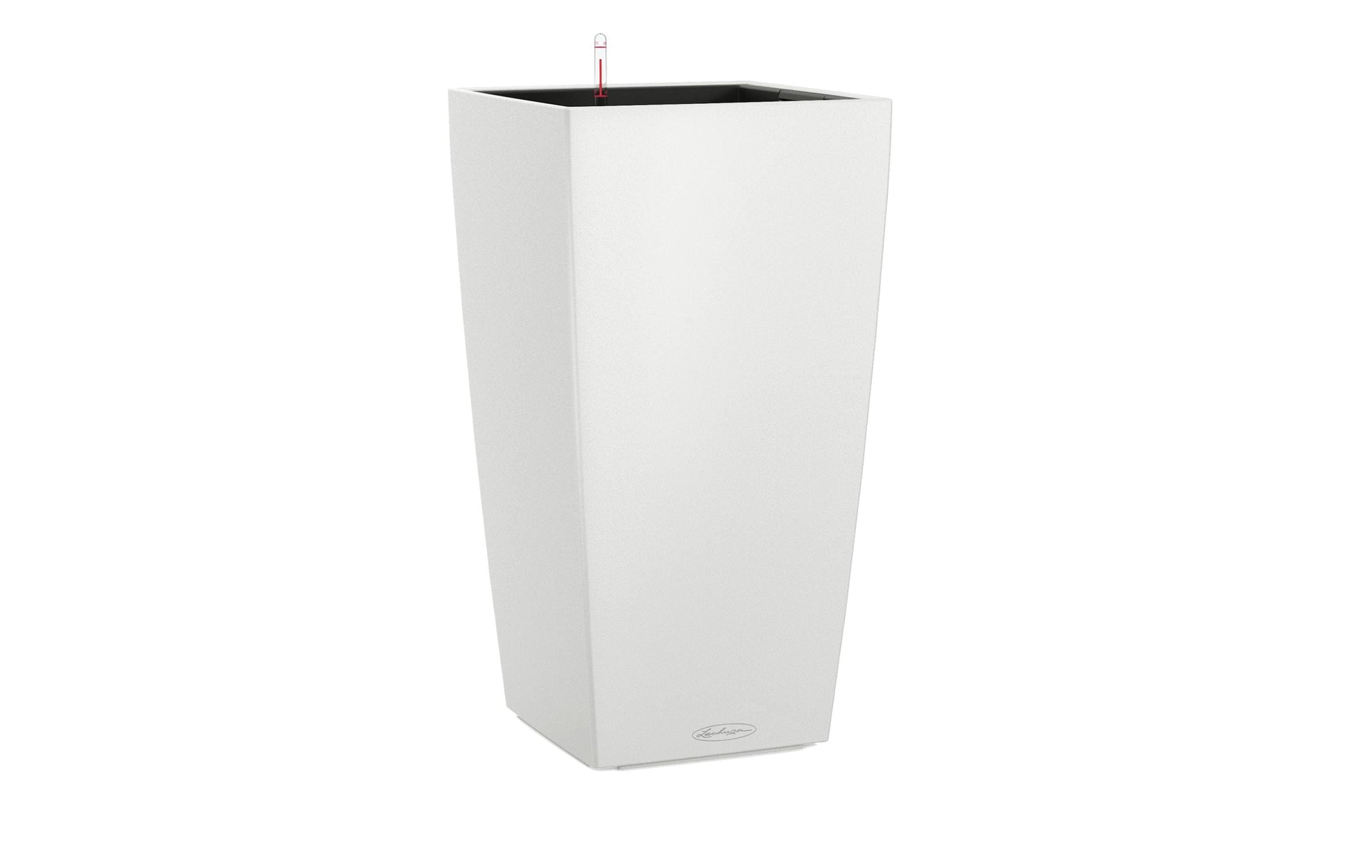 LECHUZA Topfpflanzer – 22 × 22 × 41 cm – Kunststoff, weiss
