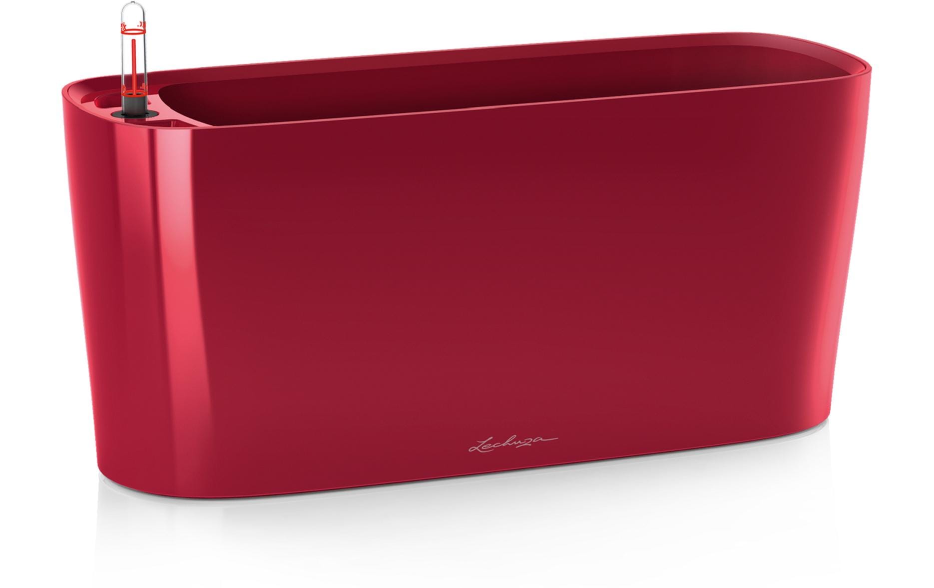 LECHUZA Pflanzgefäss – 5 l, 40 × 18 × 15 cm – Polypropylen & Kunststoff, Rot