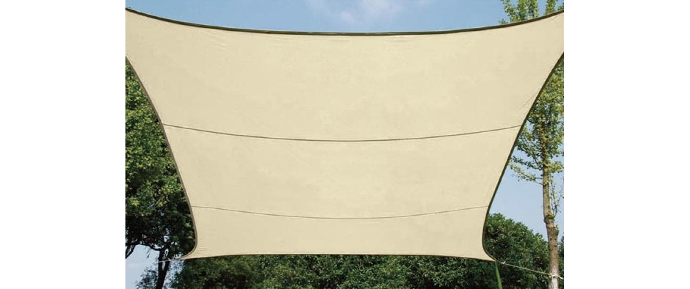 Perel Sonnensegel – 360 × 360 cm – Polyethylen (PE), beige