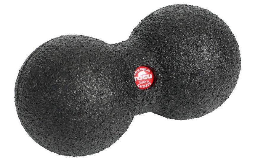 TOGU Massageball DuoBall – hart – 16 × 8 cm – schwarz