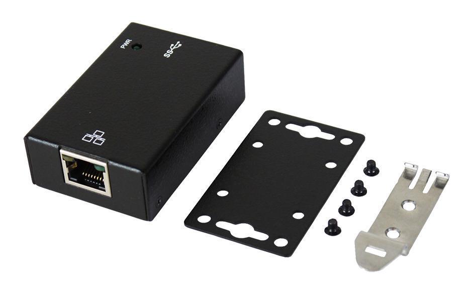 EXSYS EX-1321 Netzwerkadapter USB 3.2 Gen 1 zu RJ-45 – 1 Gbit/s, Din-Rail Kit, für Windows/Linux/macOS