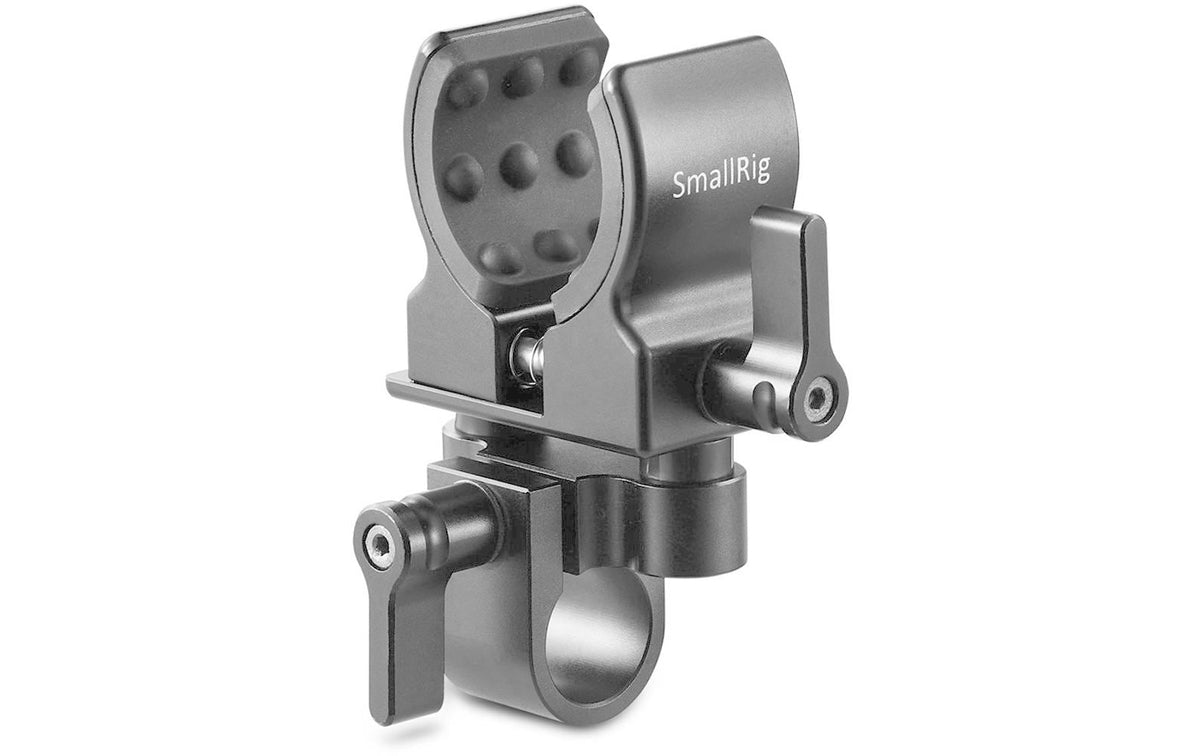 SmallRig 1993B Mikrofon-Halterung – für Shotgun-Mikrofone (19–25 mm), Schwarz