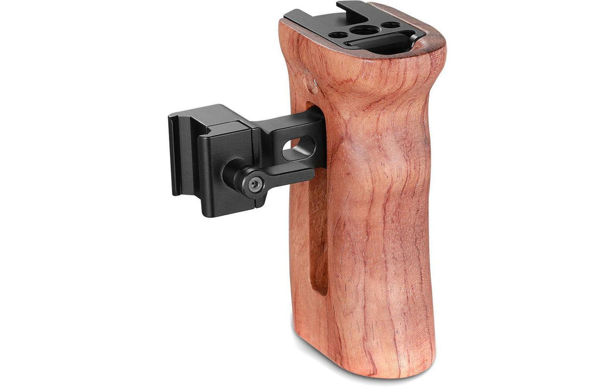 SmallRig 2187 Holz-NATO-Seitengriff (Kameragriff) – Aluminium/Holz, 105 × 75 × 66 mm, 207 g