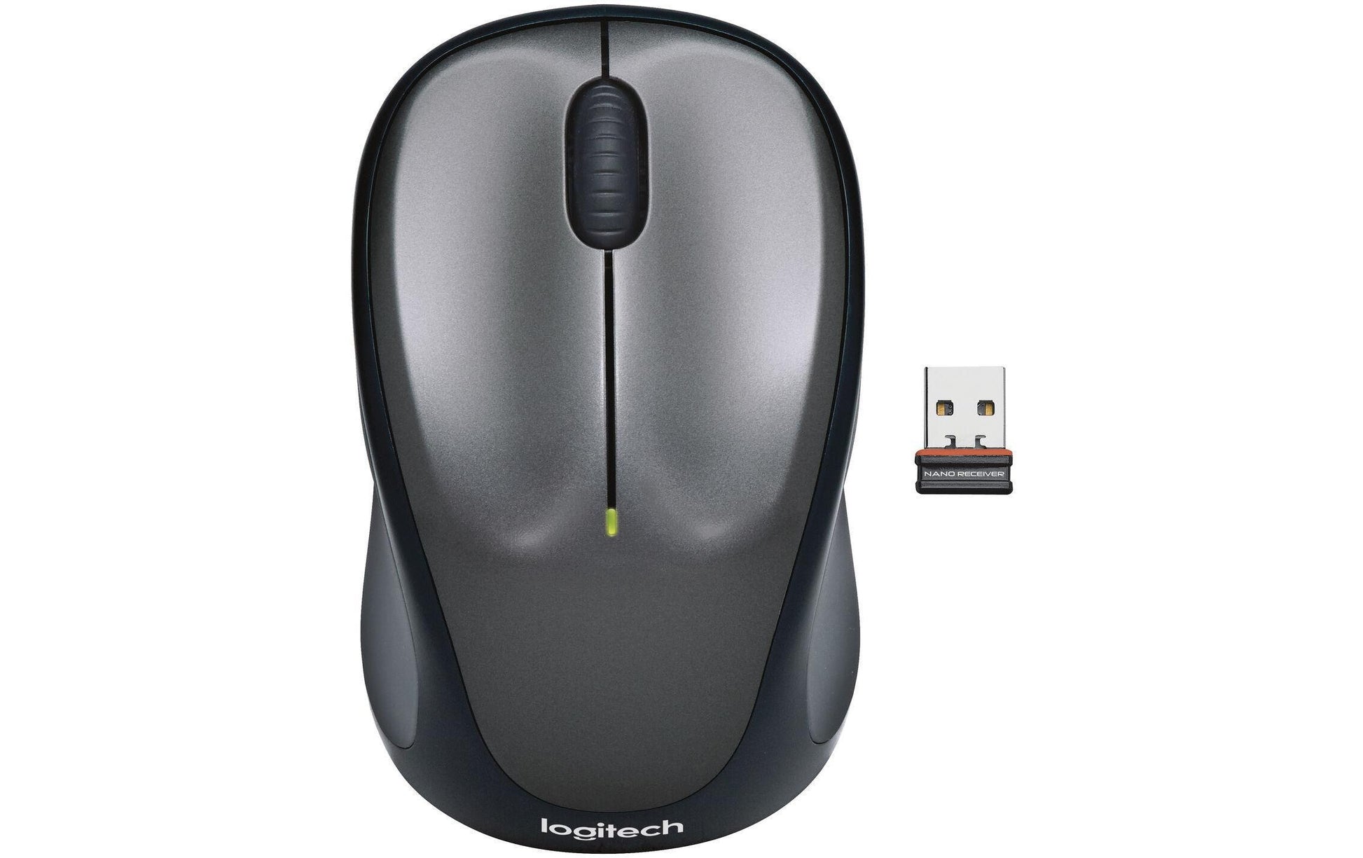 Logitech M235 Mobile Maus – kabellos, Bluetooth + 2,4 GHz, grau