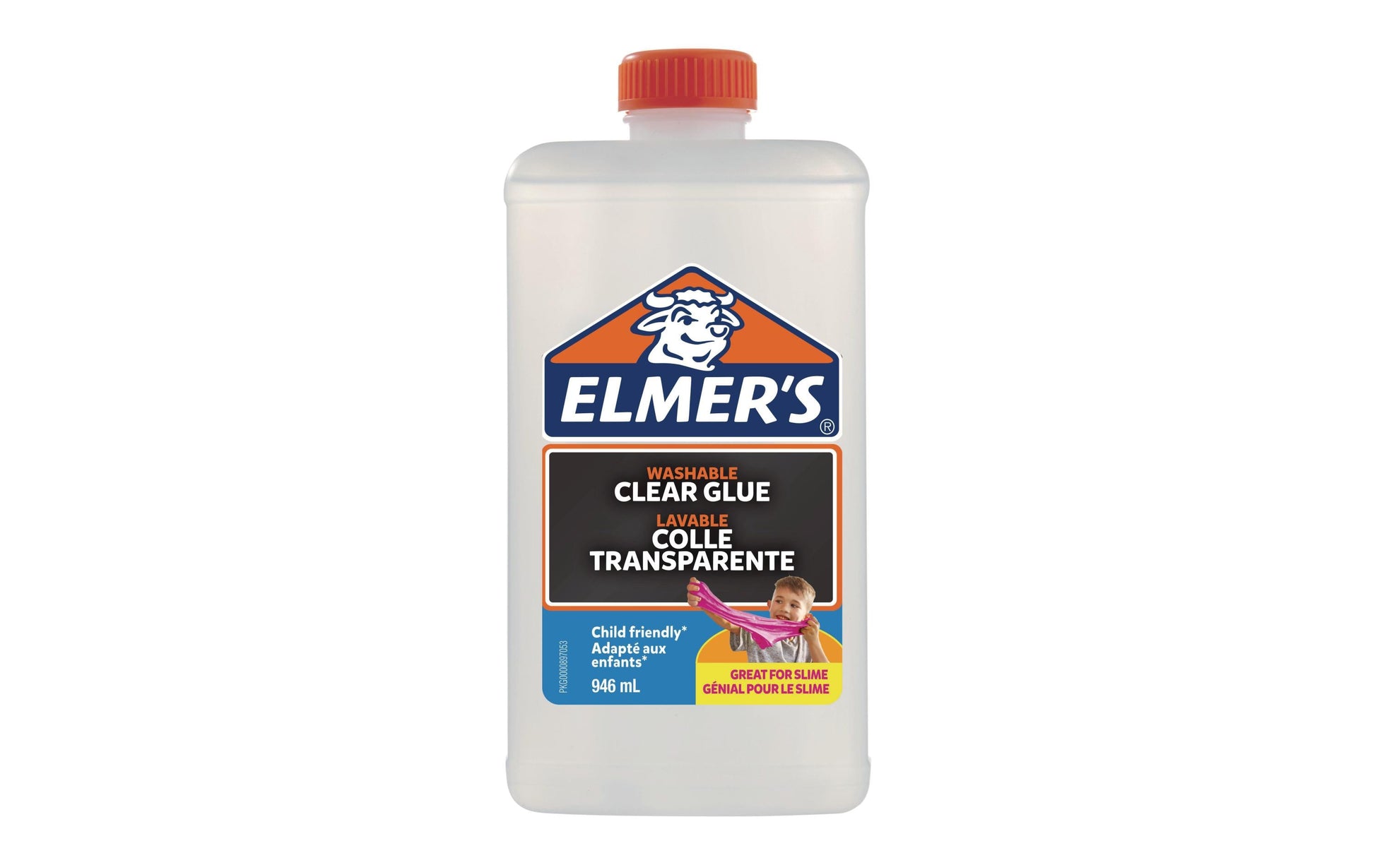 Elmer's Bastelkleber – 147 ml – trocknet transparent, auswaschbar – für Slime