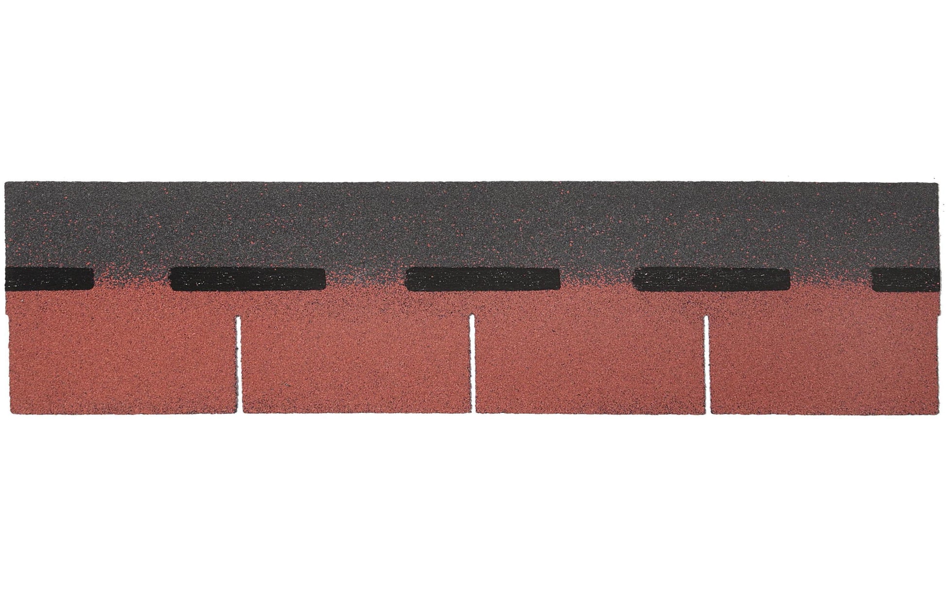 Colibri Bitumenschindeln EASY Biberschwanz – 34 × 77,7 × 4 cm, Bitumen, Rot, UV-beständig, 17 Stk.
