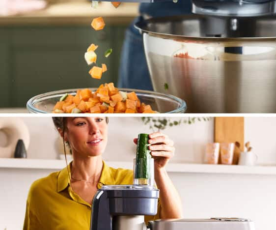 Kenwood Würfelschneider-Aufsatz KAX400PL – 18,5 × 21,2 × 26,7 cm, für Chef Sense, Chef Sense XL