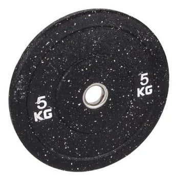 Fitcom Gewichtsscheibe Stossstangengewicht, HiTemp, 5 kg, Ø 45,0 cm, Gummi, Weiss – 1 Stück