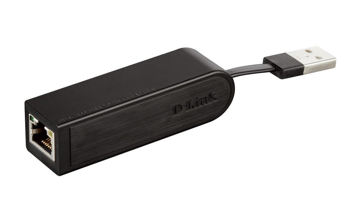D-Link DUB-E100 Netzwerkadapter USB-A zu RJ-45 – 10/100 Mbit/s, 1× RJ-45, USB 2.0 – für Windows/Mac/Linux