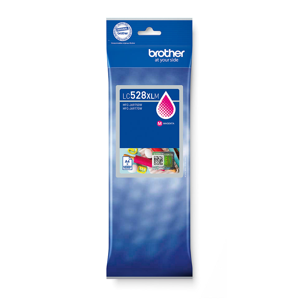 Brother LC528XLM Magenta Tintenpatrone (Original) – 10'000 Seiten – für MFC-J6975DW/MFC-J6977DW