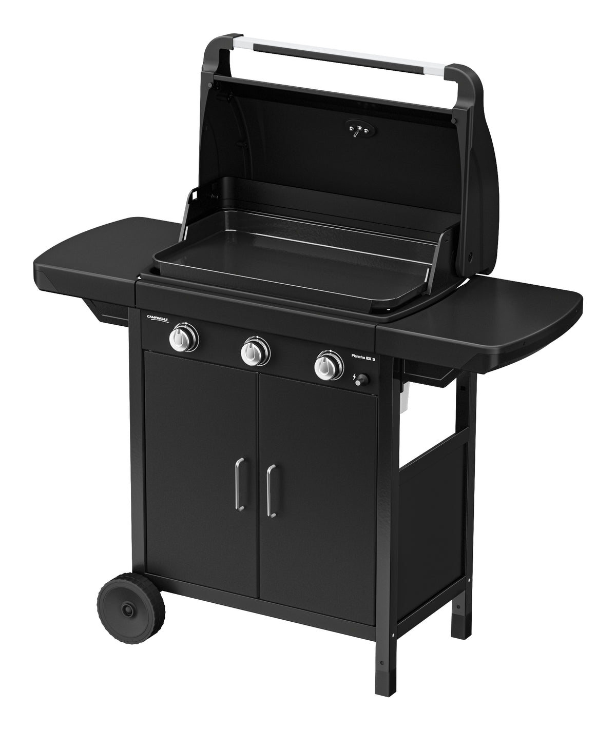 Campingaz Plancha Compact EX3 – 3 Brenner, 62 × 34 cm Kochfläche, 7500 W – schwarz