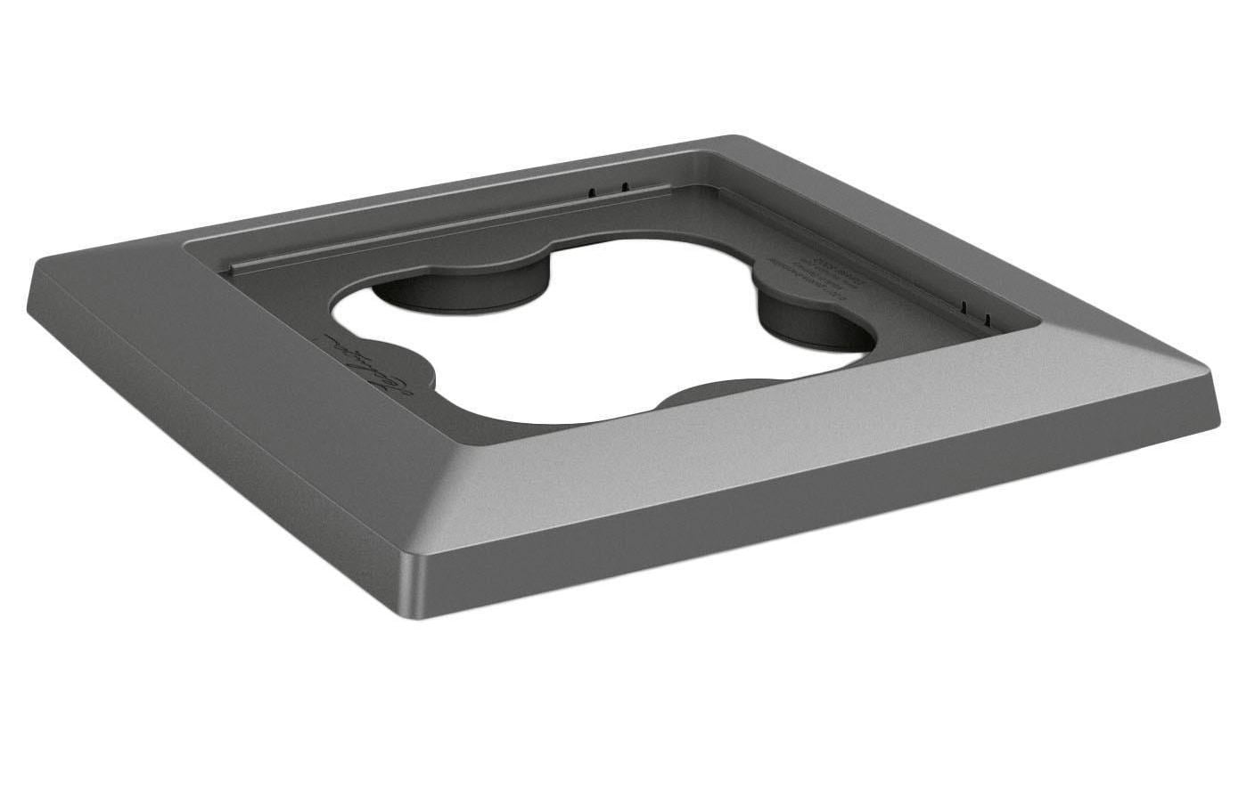LECHUZA Blumenkübeluntersetzer – für Cubico 30 – Kunststoff, Anthrazit