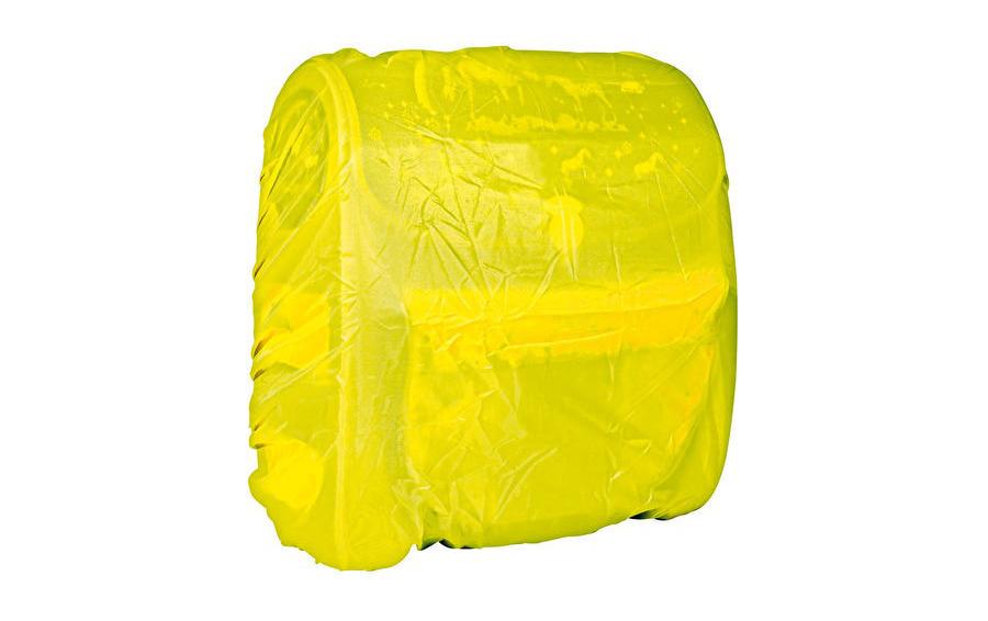 Wedo Rucksack-Regenschutz – reflektierend, wasserfest – für Schulranzen/Rucksäcke bis 500 × 500 mm – Gelb