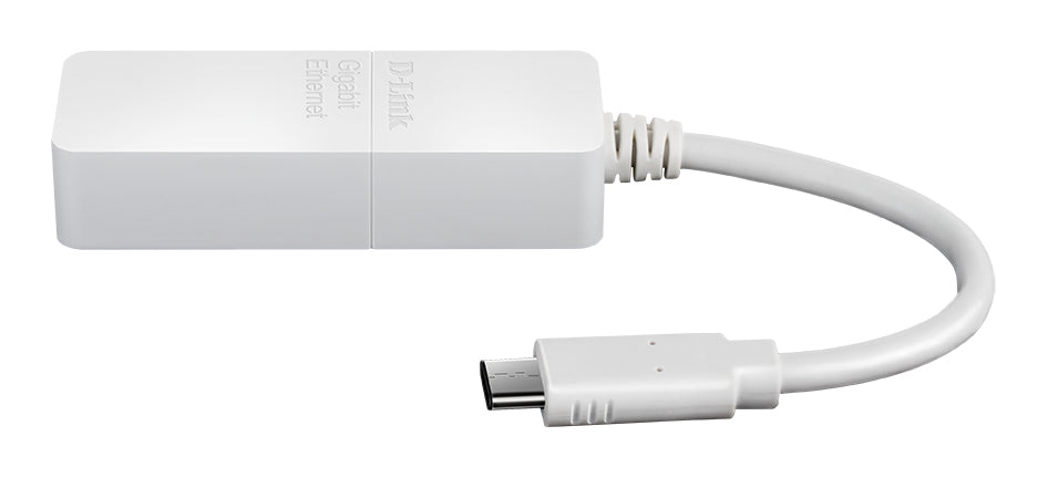 D-Link DUB-E130 Netzwerkadapter USB-C zu RJ-45 – 1 Gbit/s, 1× RJ-45, USB 3.2 Gen 2 (10 Gbit/s), Weiss