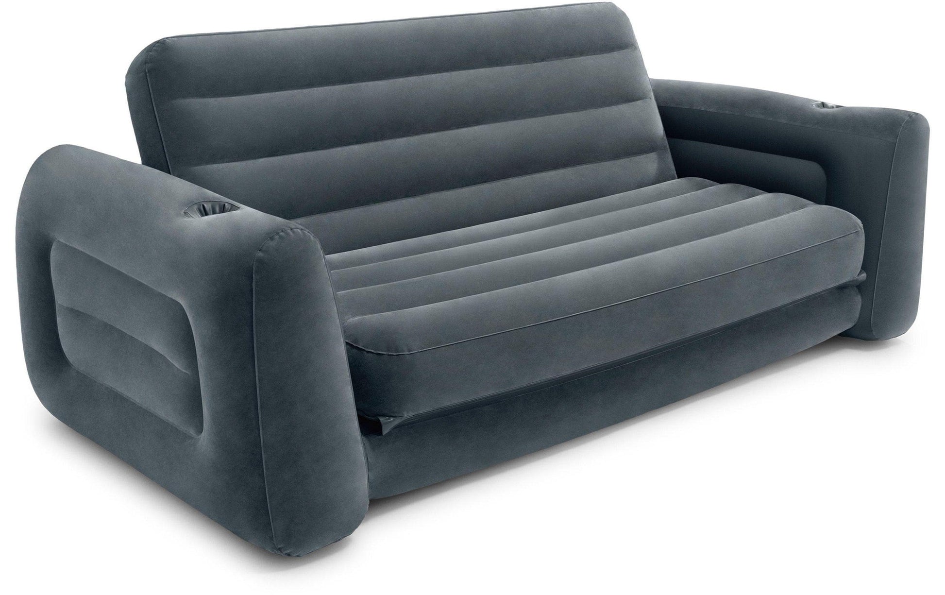 Intex Beistelltisch Ausziehsofa – 231 × 203 × 66 cm – PVC – Anthrazit