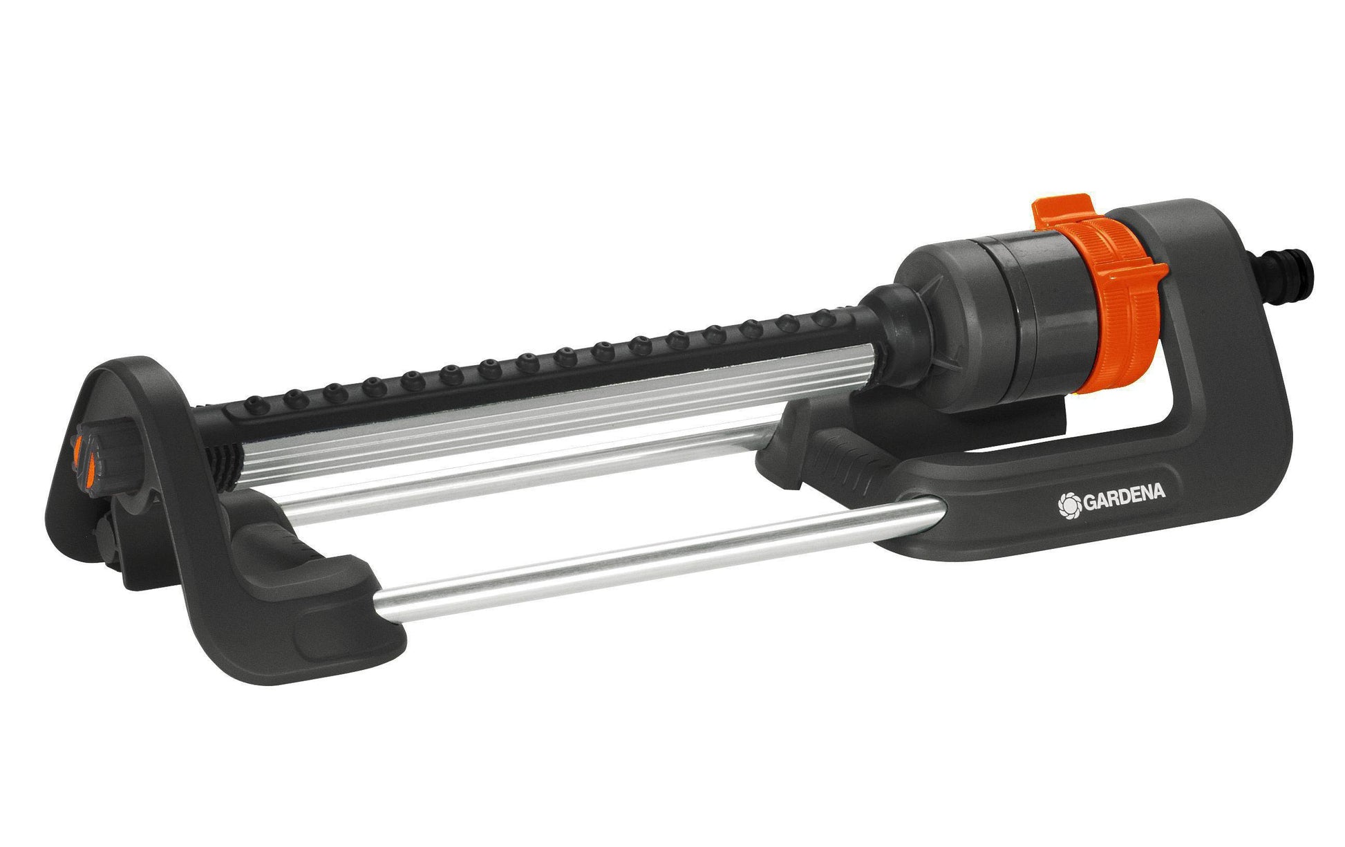 Gardena Viereckregner Aqua M – Sprühbereich 8–18 m, Flächenabdeckung 110–250 m², Schwarz