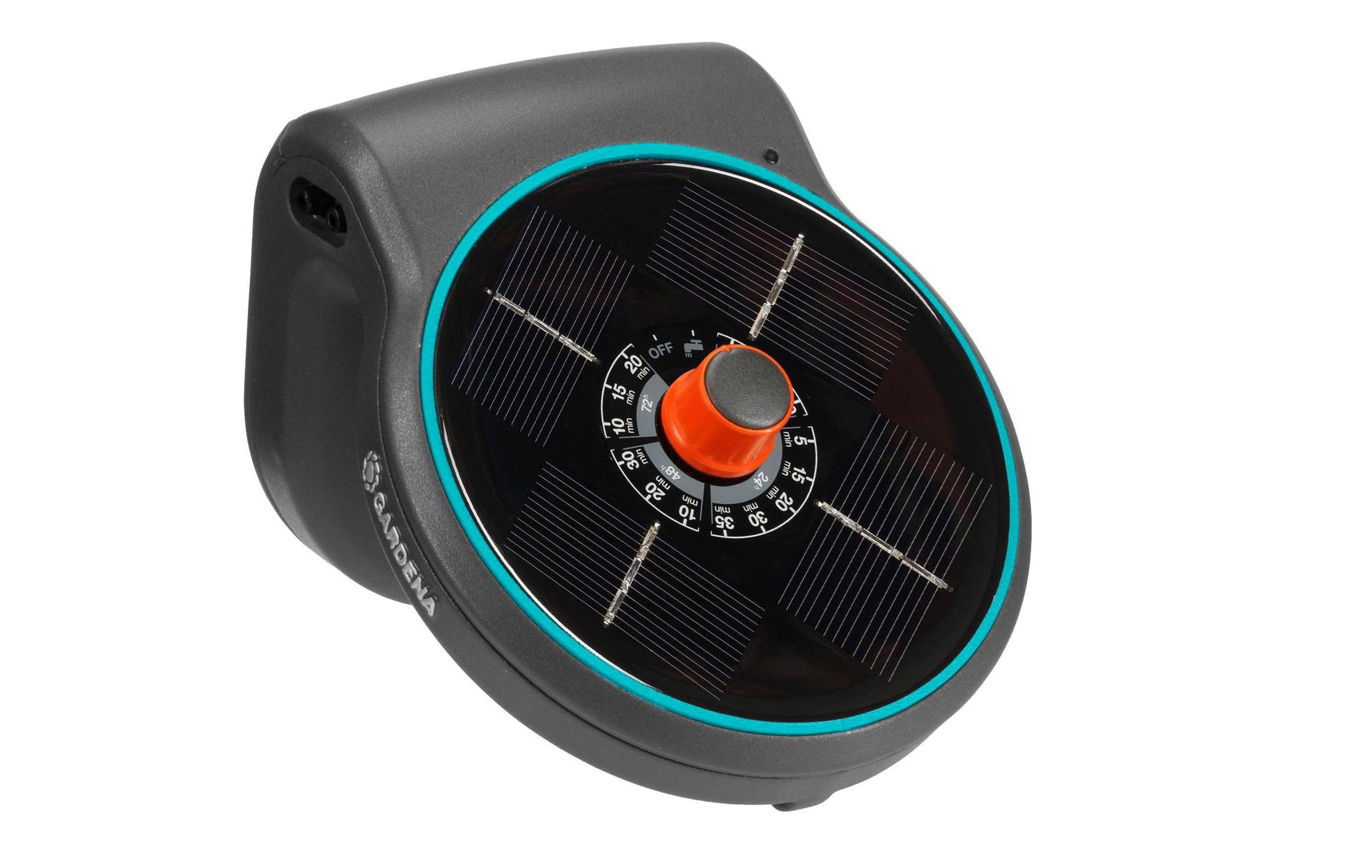 Gardena aquaBloom Solar-Bewässerungs-Set – 28 Tropfer, 15 Schlaucheinsätze, Druckregler, Solar-/Akkubetrieb