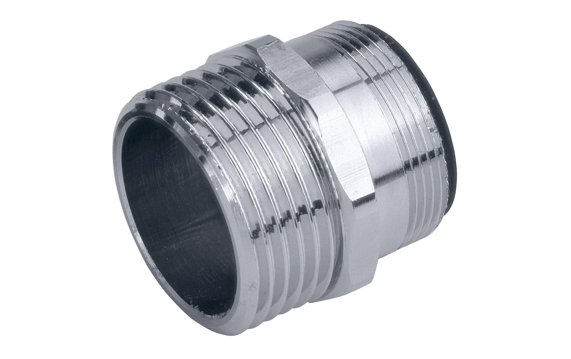 Gardena Hahnanschluss 18209-20 – Metall, Chrom, für Wasserhähne mit Perlstrahlkopf