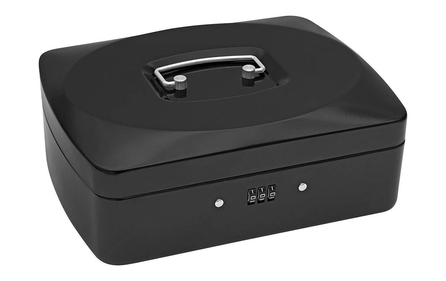 Wedo 146 321Z – Geldkassette, Zahlenschloss, 190 × 250 × 90 mm, Schwarz