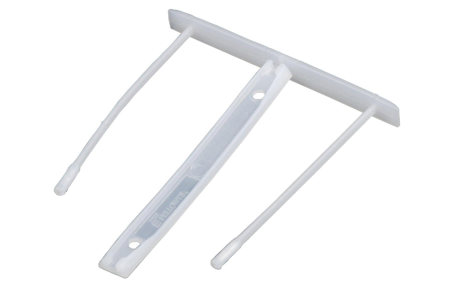Fellowes Archivierungs-Zubehör Hefteverschluss 9 cm – 100 Stück, Weiss, Kunststoff