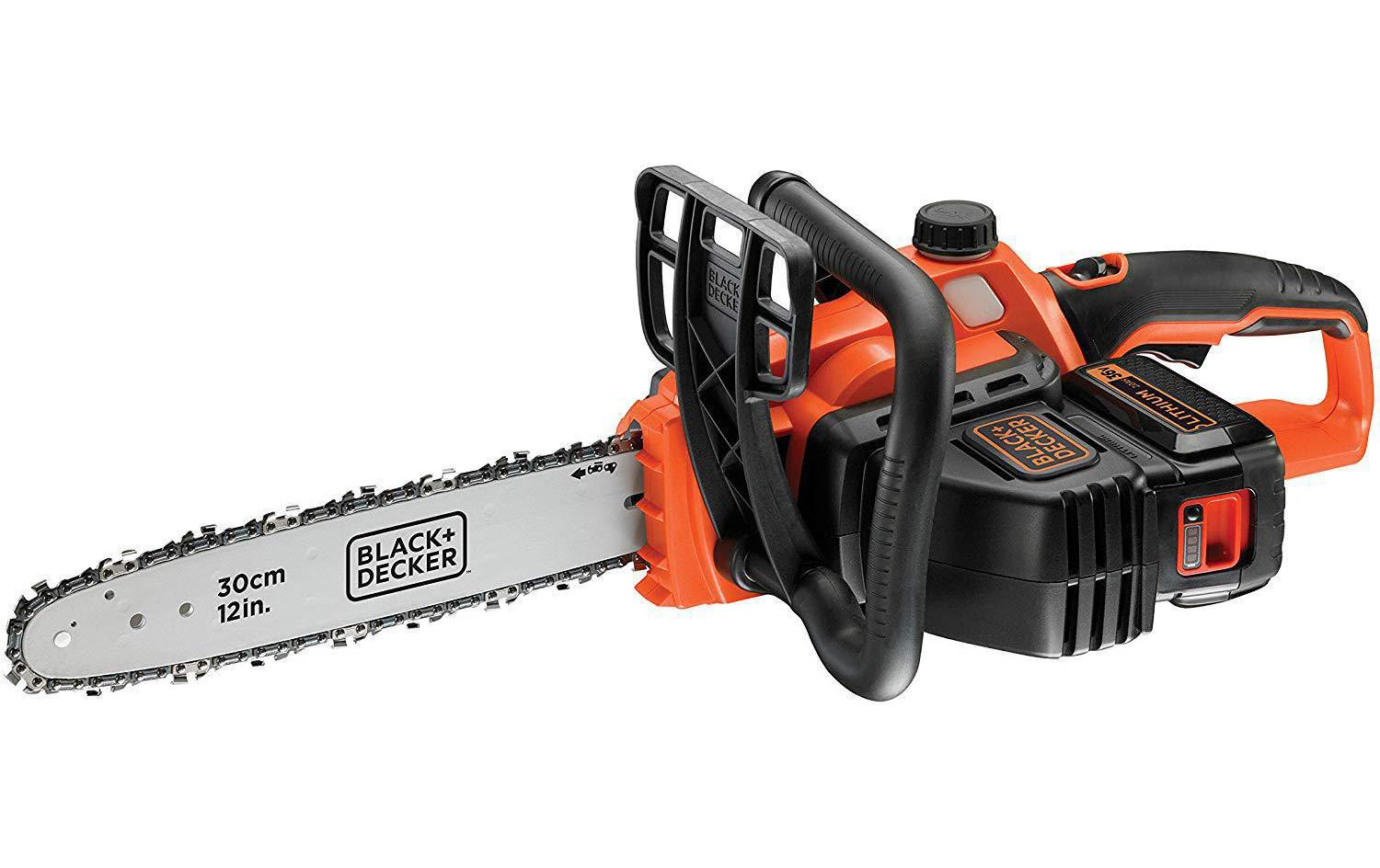 Black & Decker BLACK+DECKER GKC3630L25-QW Akku-Kettensäge – 36 V – Schwertlänge 300 mm – 2,5 Ah & Ladegerät – POWERCONNECT